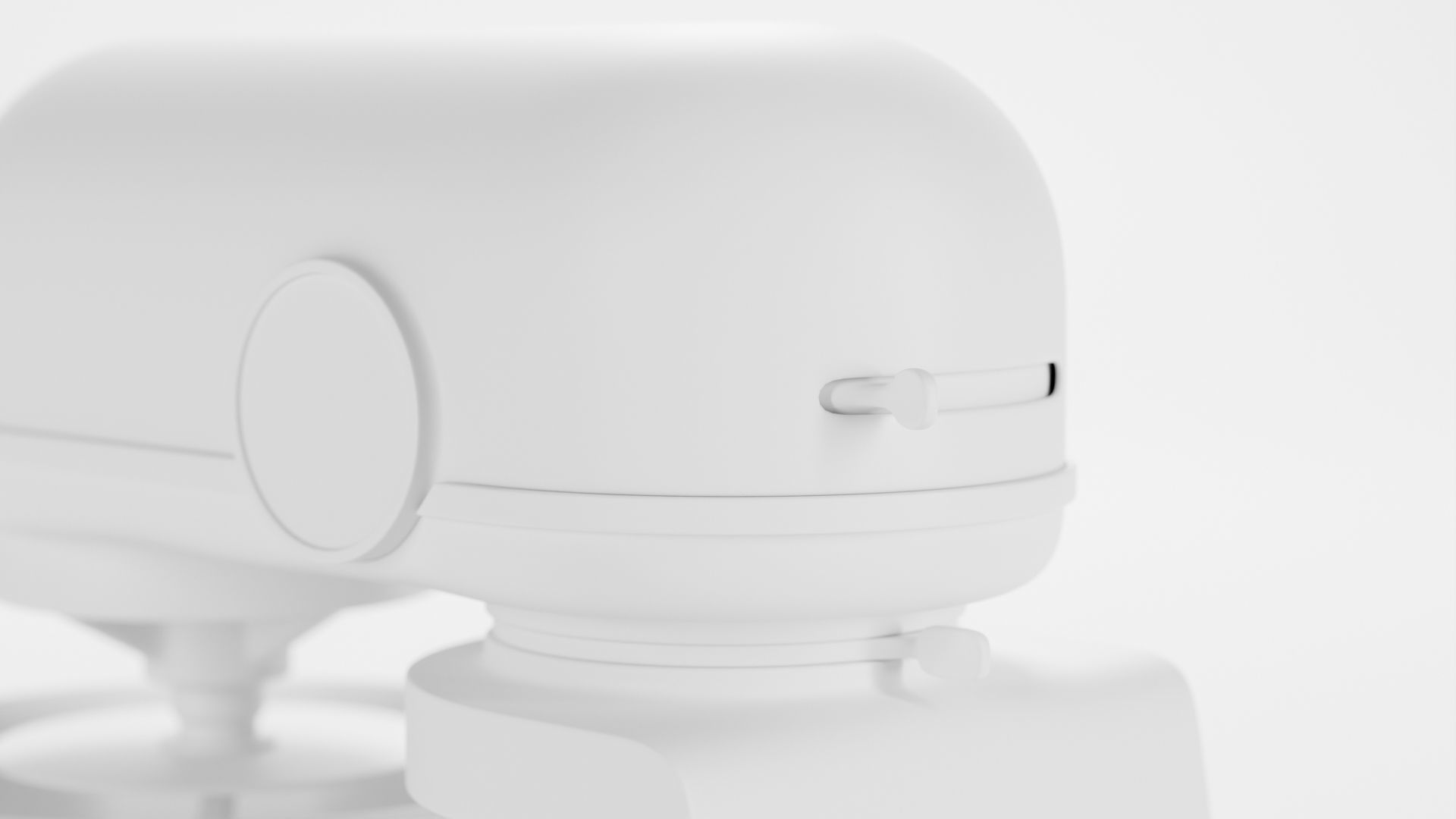 Modern standing mixer Low-poly 3D model_3