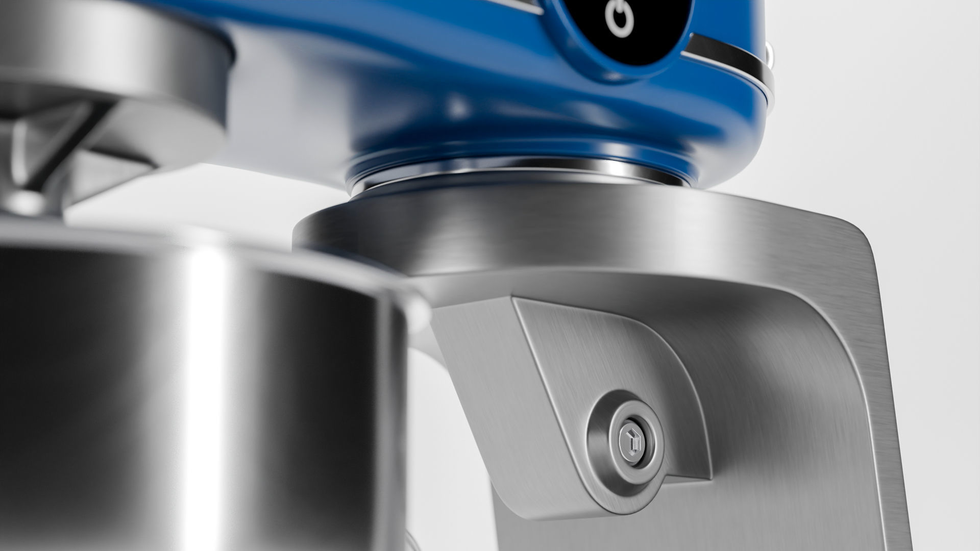 Modern standing mixer Low-poly 3D model_8