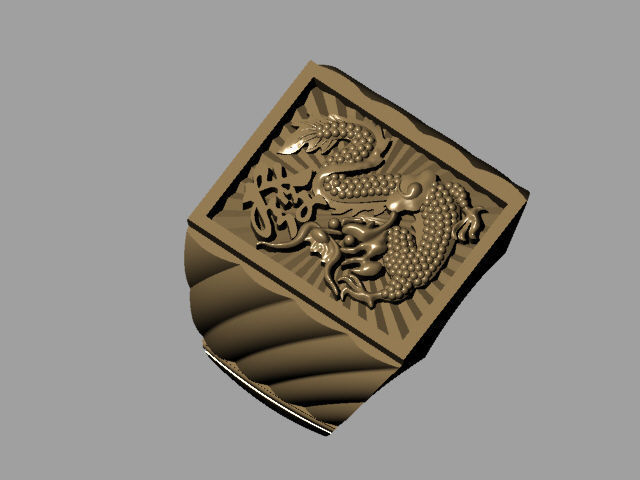 Dragon Ring 3D print model_2