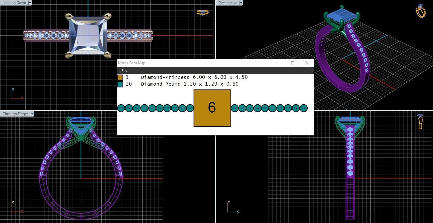 Diamond Engagement Beautiful ring 3d printable 3D print model_4