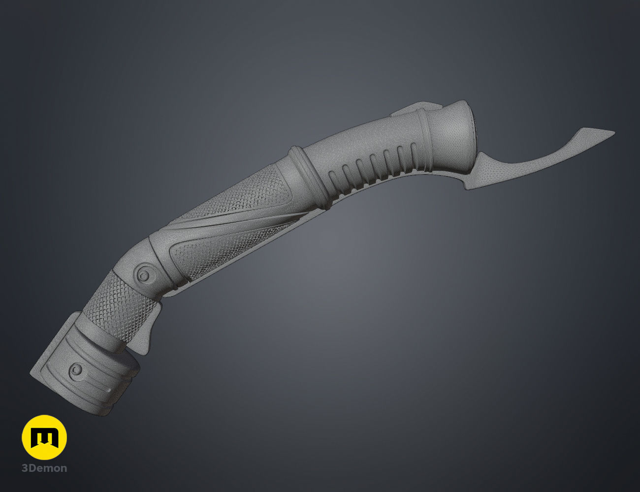 Dooku lightsaber 3D print model_13