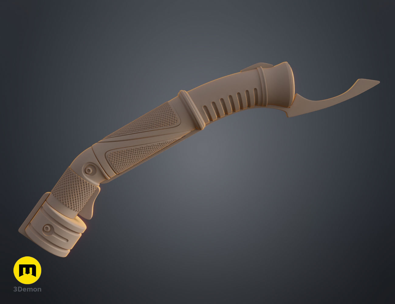 Dooku lightsaber 3D print model_11