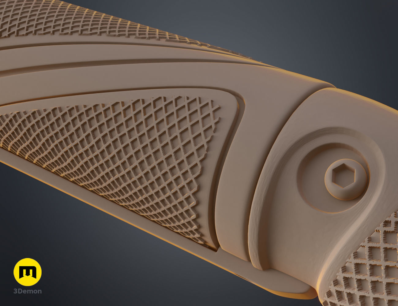 Dooku lightsaber 3D print model_8