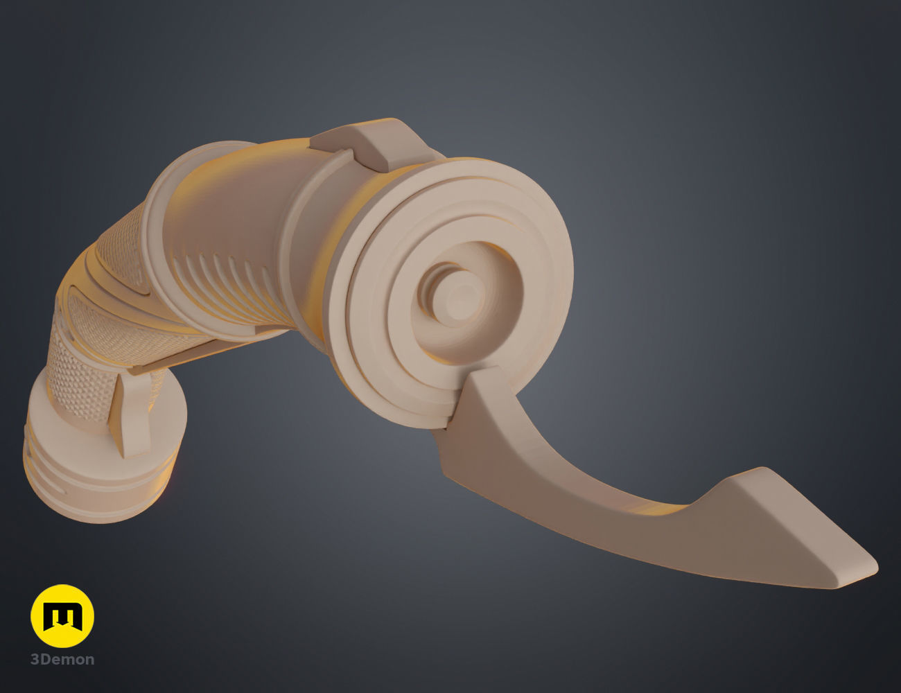 Dooku lightsaber 3D print model_12