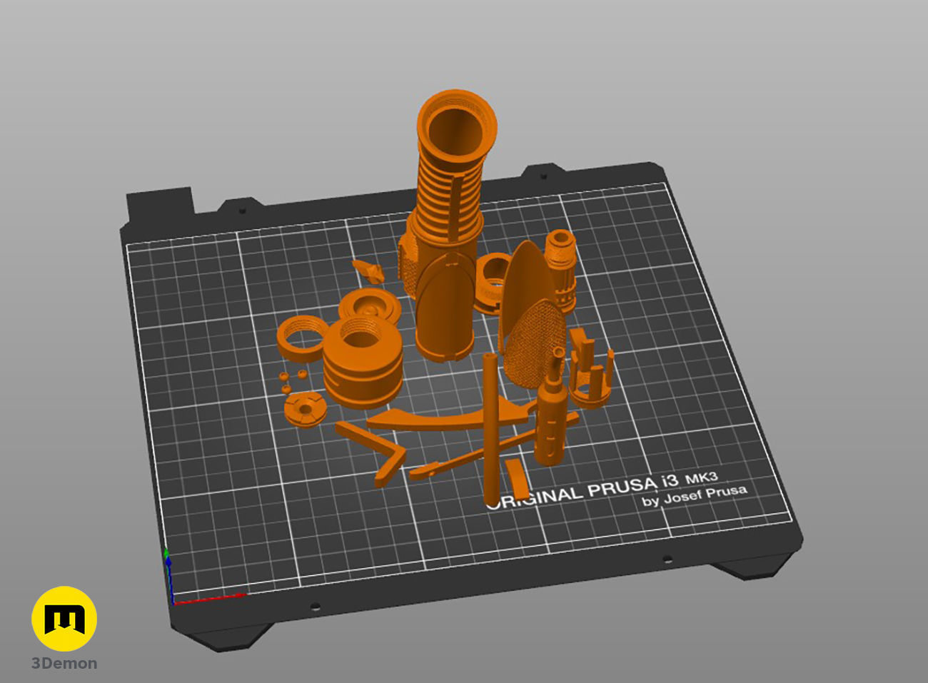 Dooku lightsaber 3D print model_4