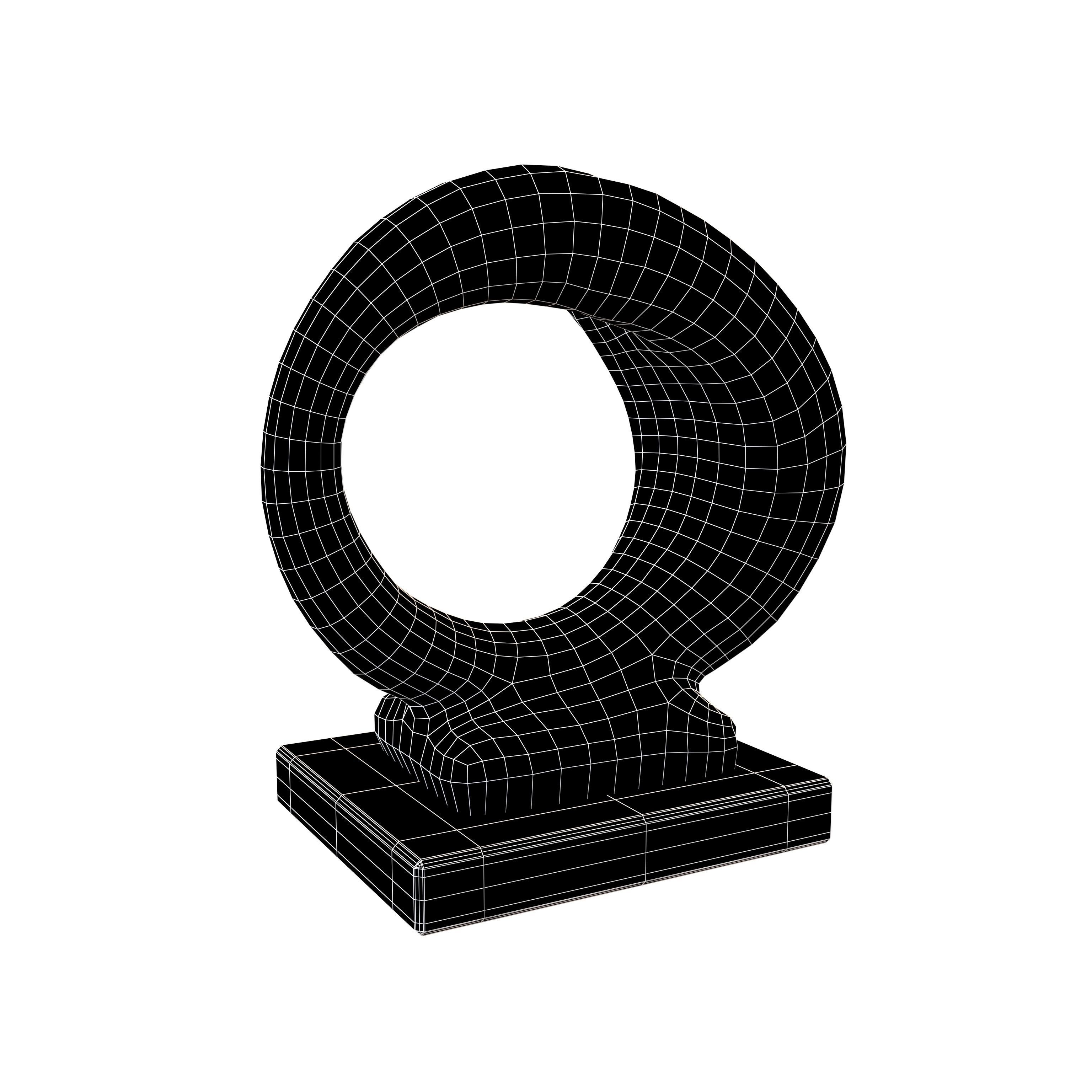 Abstract Decoration v1 001 Low-poly 3D model_4