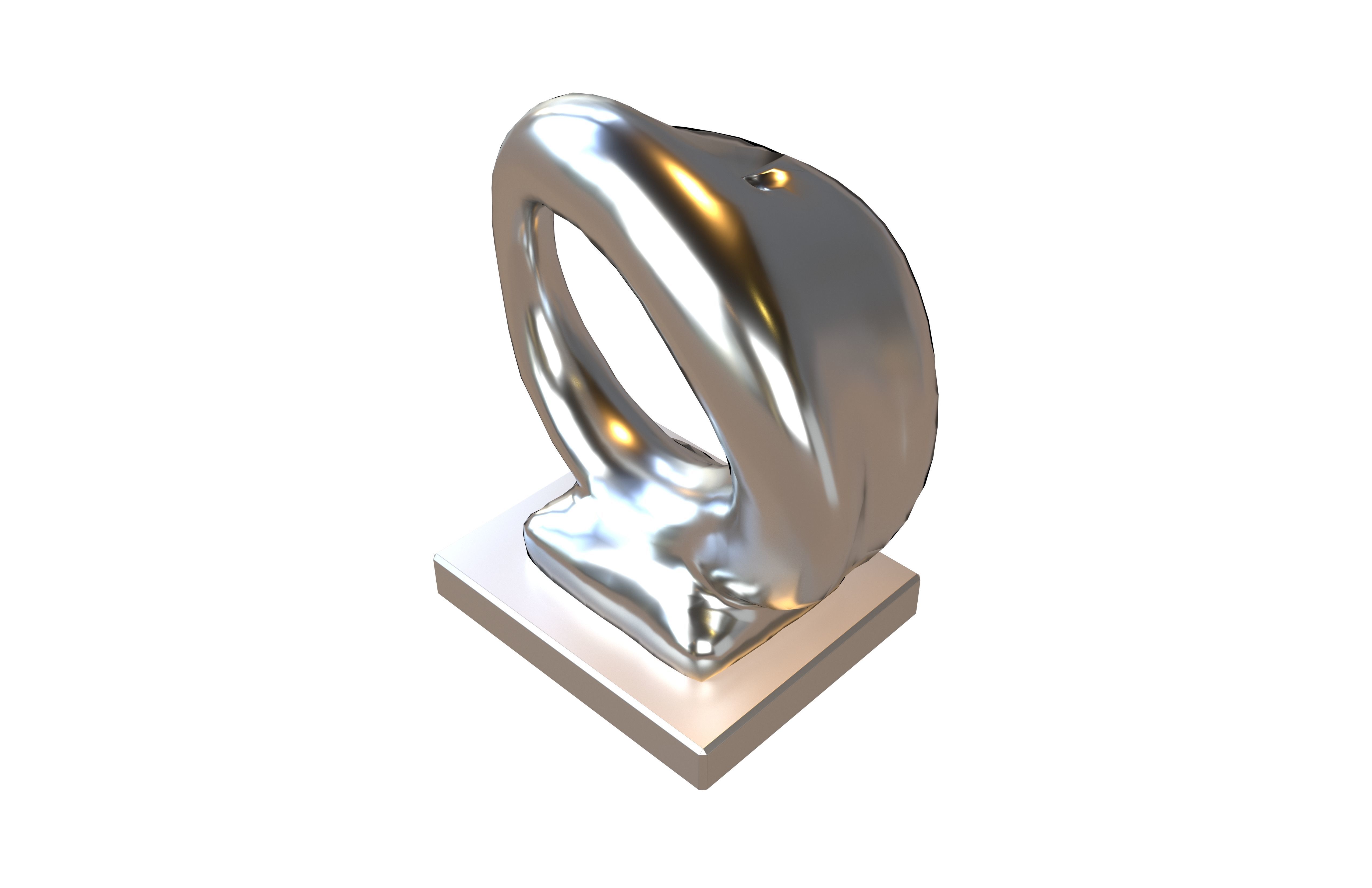 Abstract Decoration v1 001 Low-poly 3D model_2