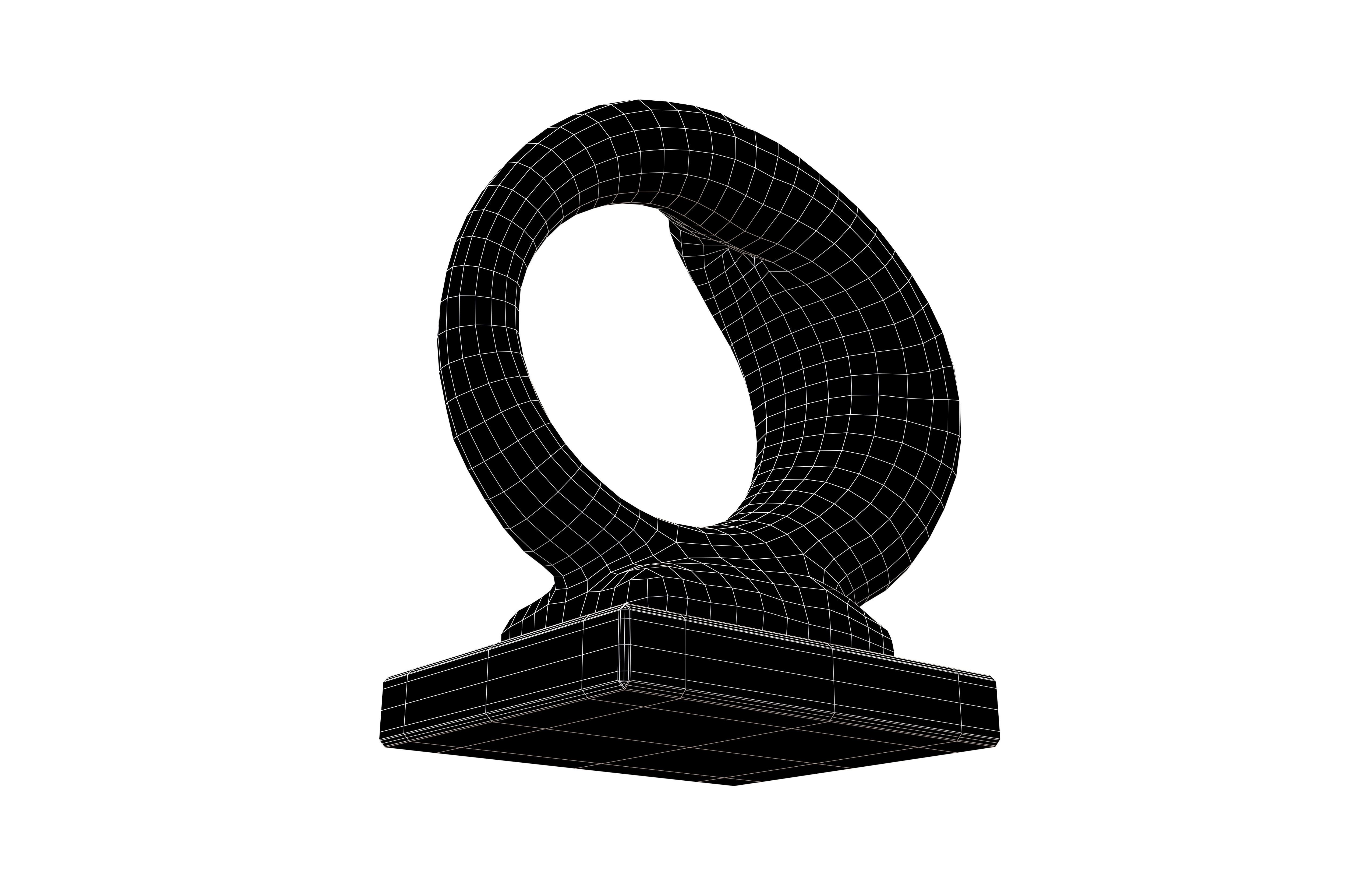 Abstract Decoration v1 001 Low-poly 3D model_7