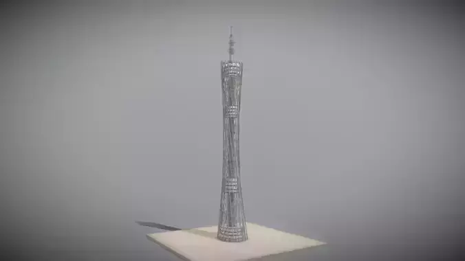Canton Tower Low-poly 3D model