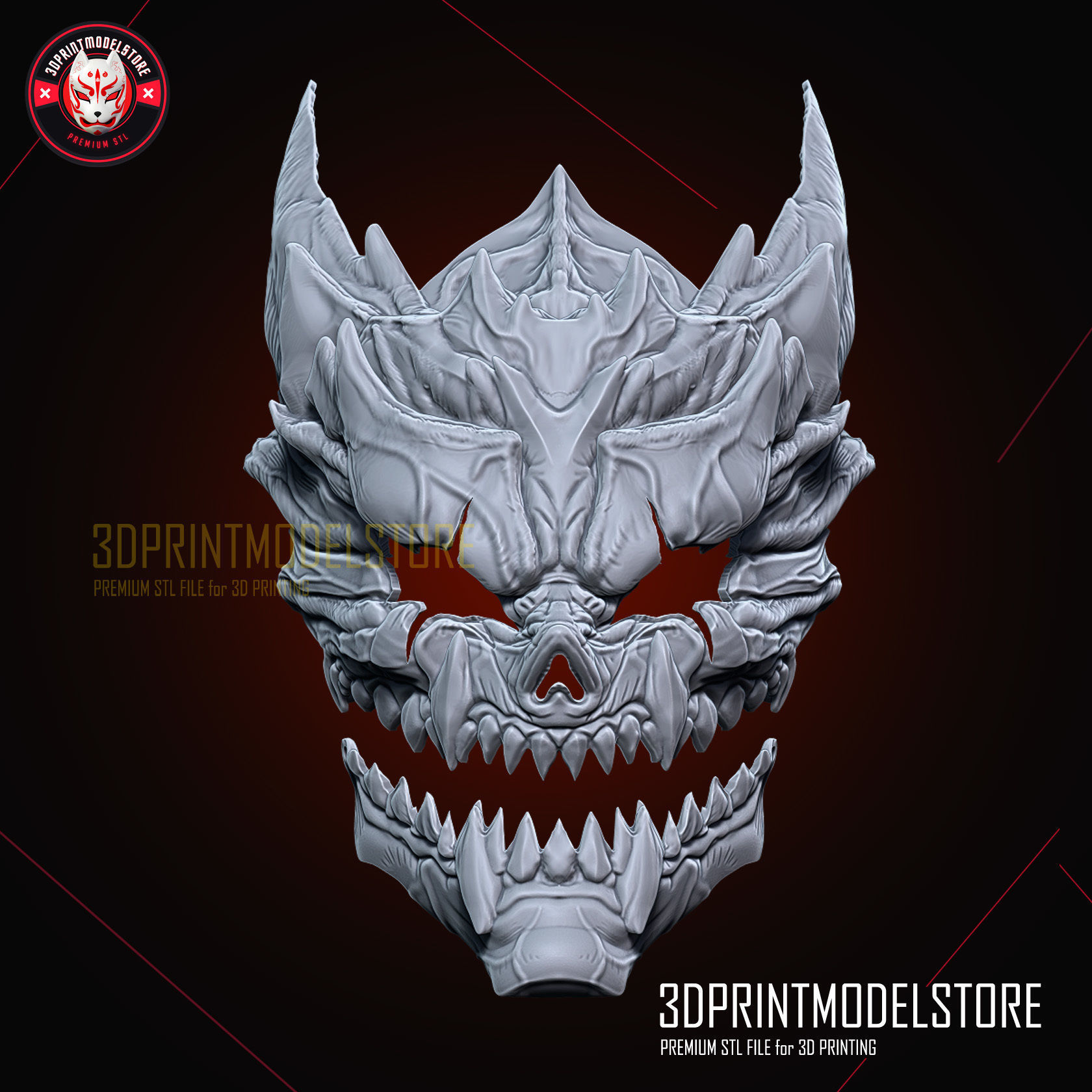 Kaiju No 8 Mask Movable Jaw - Monster 8 Hibino Kafka Cosplay 3D print model_5