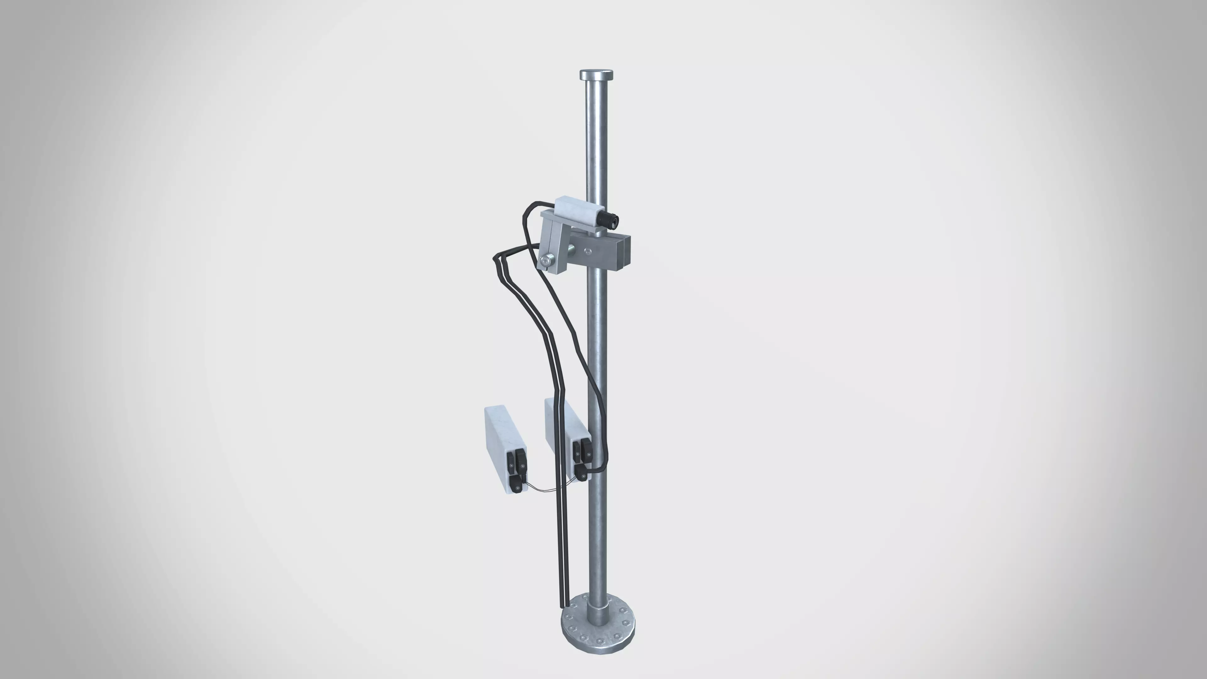 CCTV Camera With Stand Low-poly 3D model_0