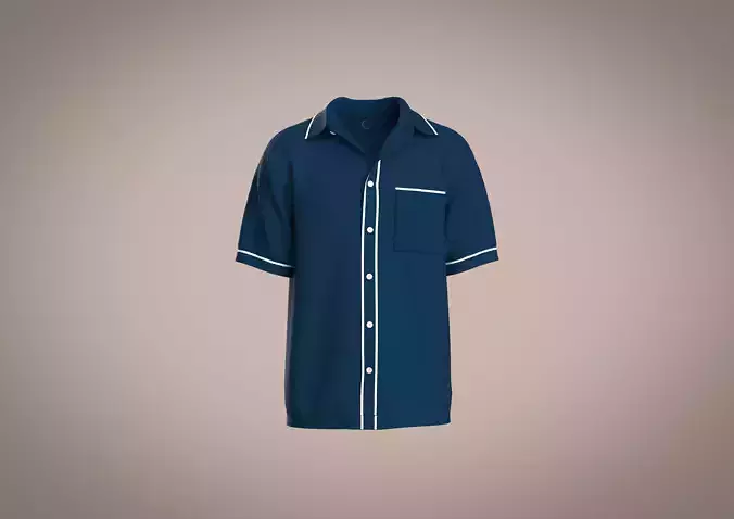 Mens Short-Sleeve Ribbed Resort Knit shirt