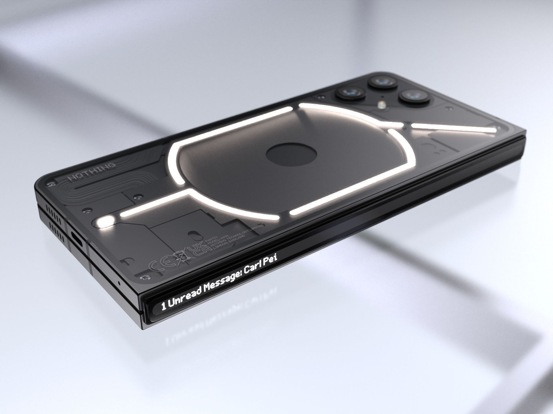 Nothing Fold 1 - Foldable Phone 3D model_2