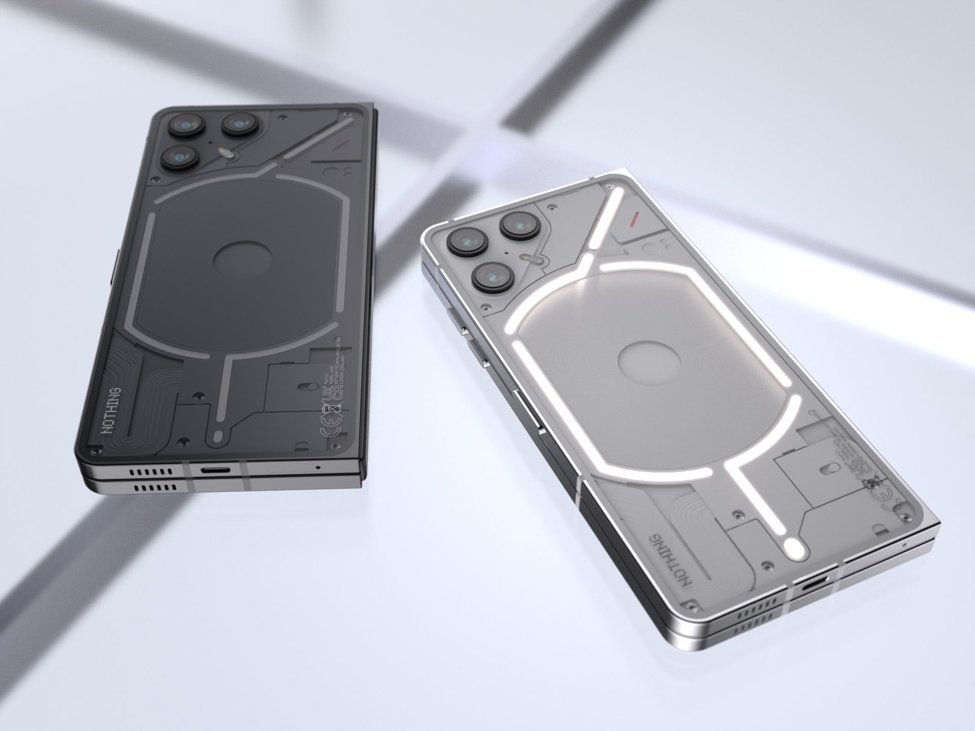 Nothing Fold 1 - Foldable Phone 3D model_1