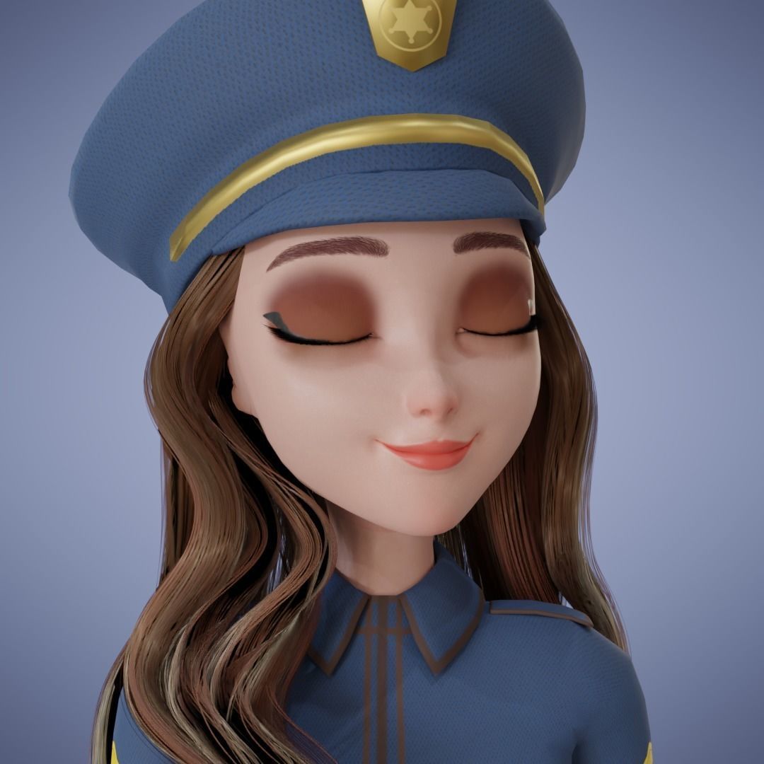 Girl Collection 3D Cartoon Rigging _17