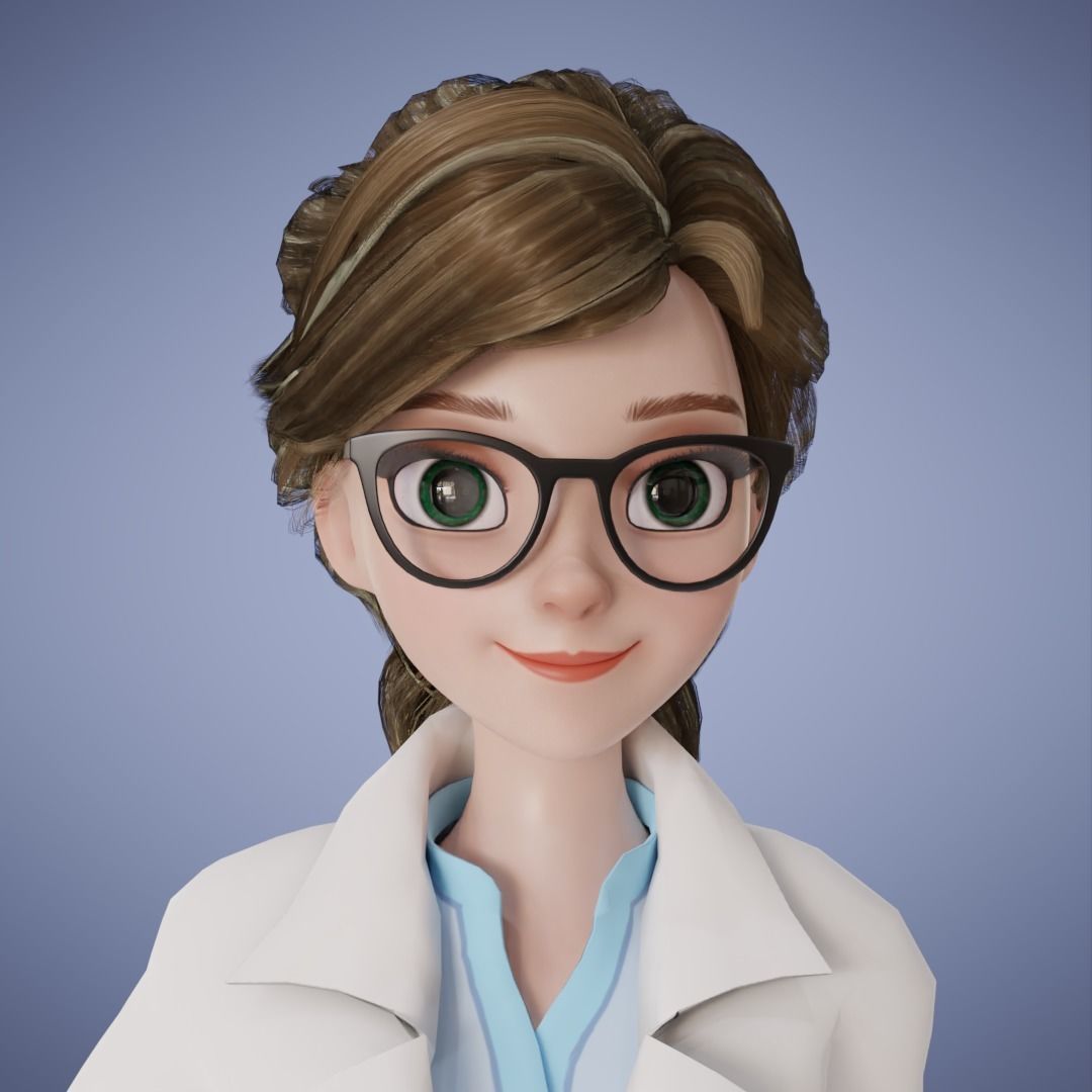 Girl Collection 3D Cartoon Rigging _8