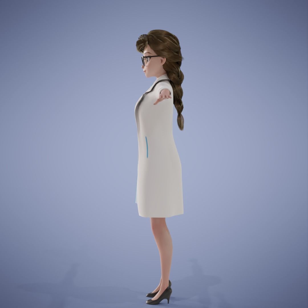 Girl Collection 3D Cartoon Rigging _12