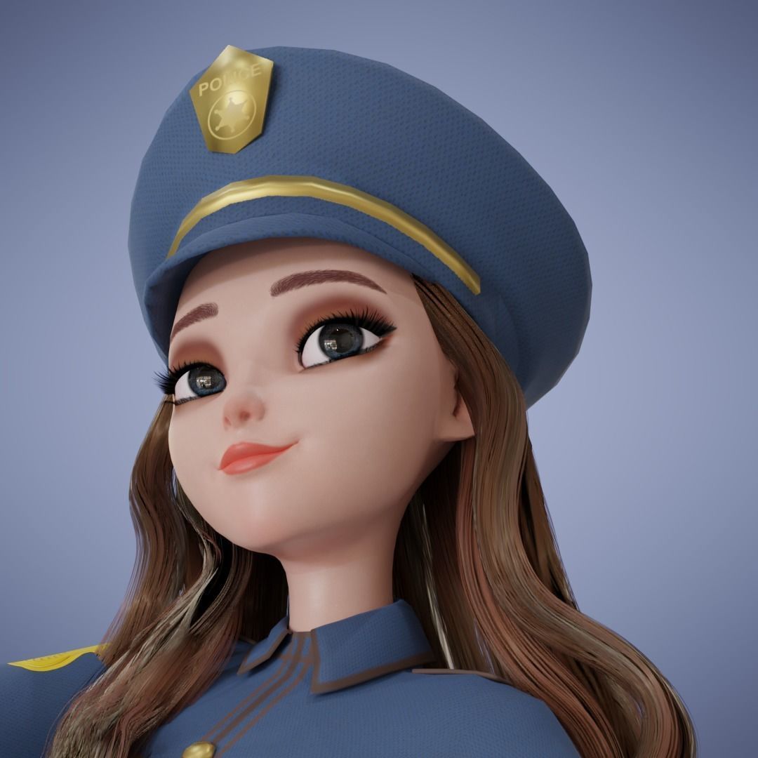 Girl Collection 3D Cartoon Rigging _20