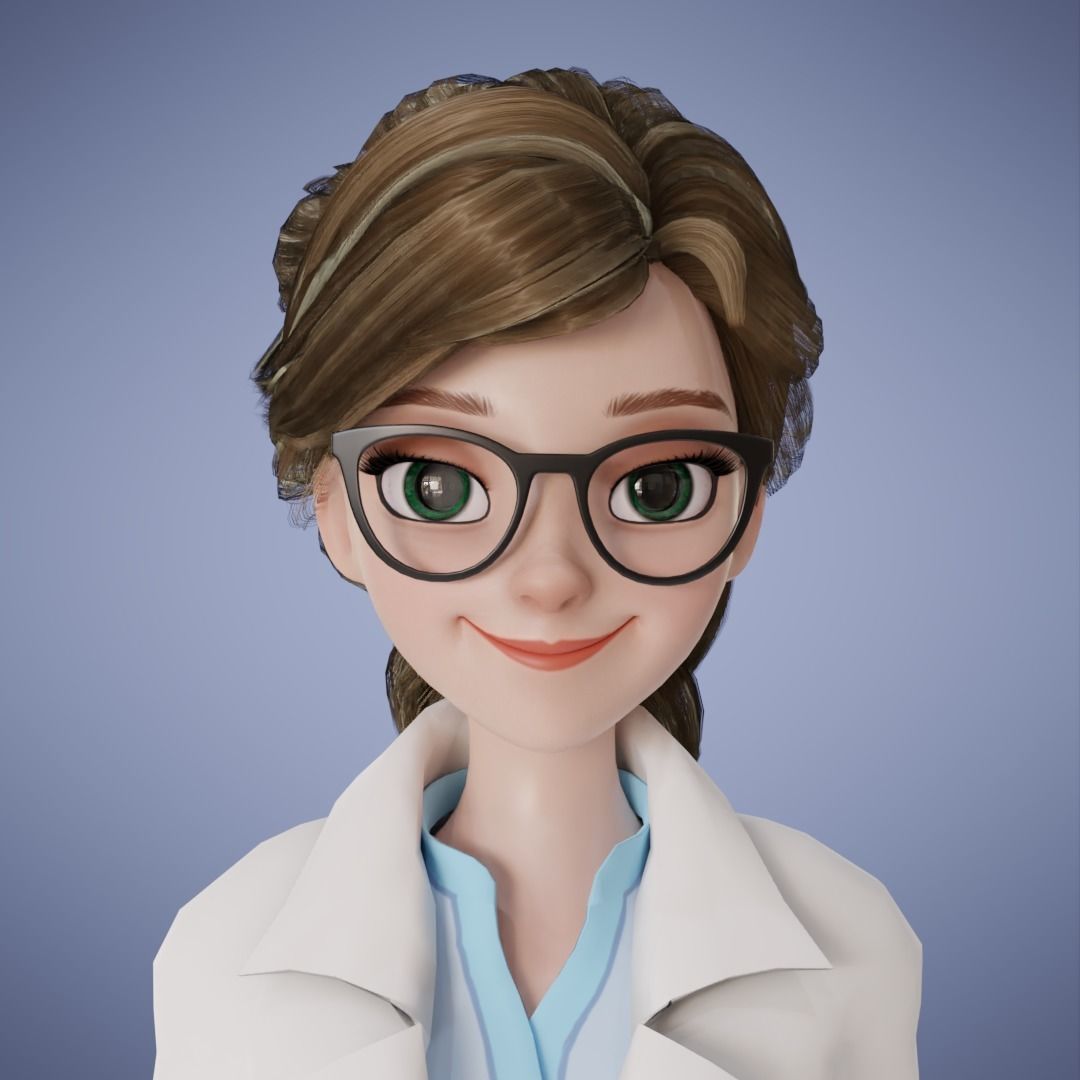 Girl Collection 3D Cartoon Rigging _6