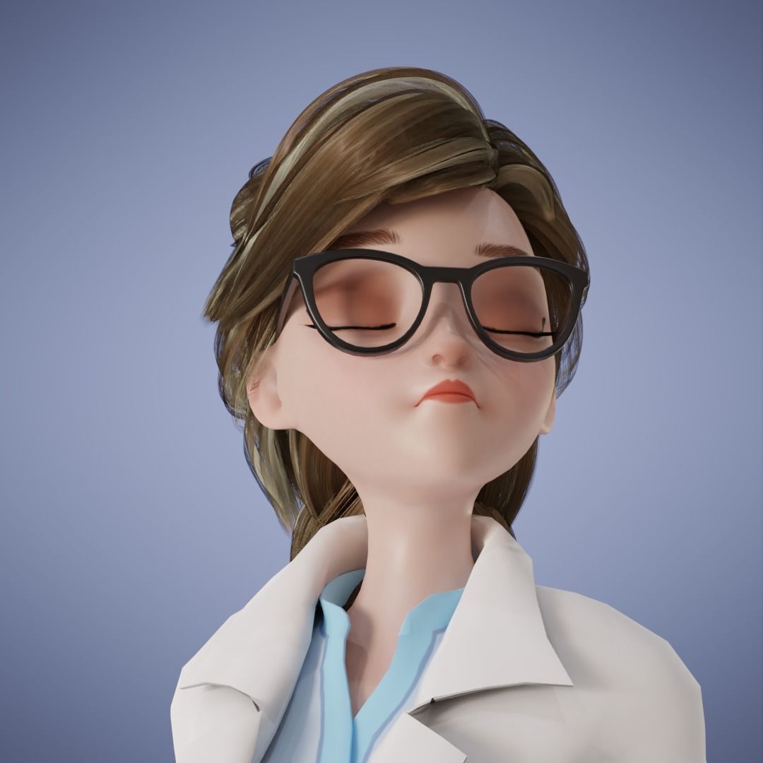 Girl Collection 3D Cartoon Rigging _9