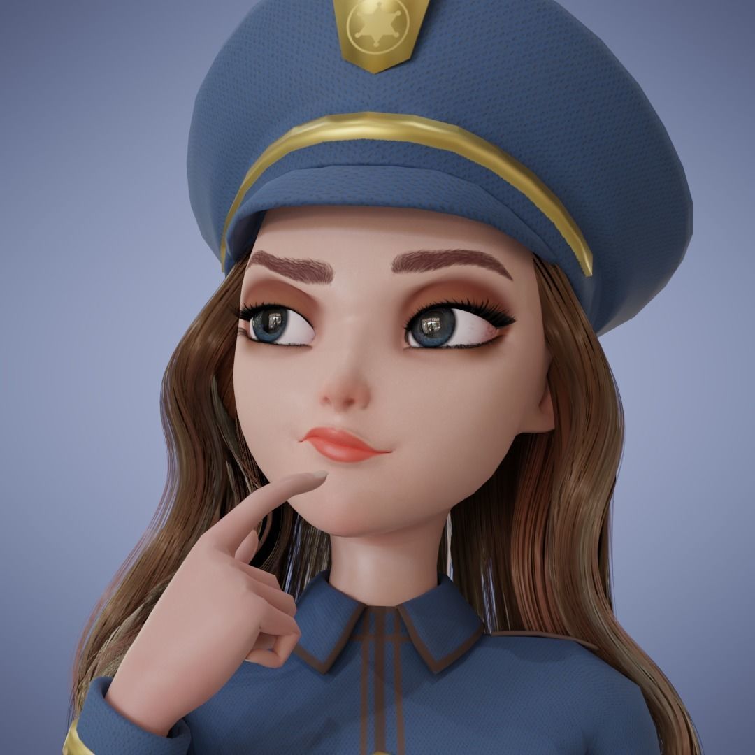 Girl Collection 3D Cartoon Rigging _19