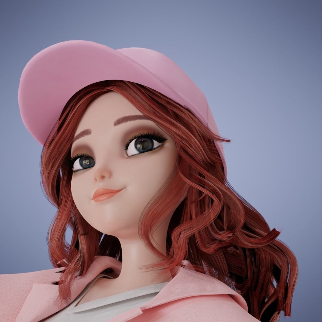 Girl Collection 3D Cartoon Rigging _30
