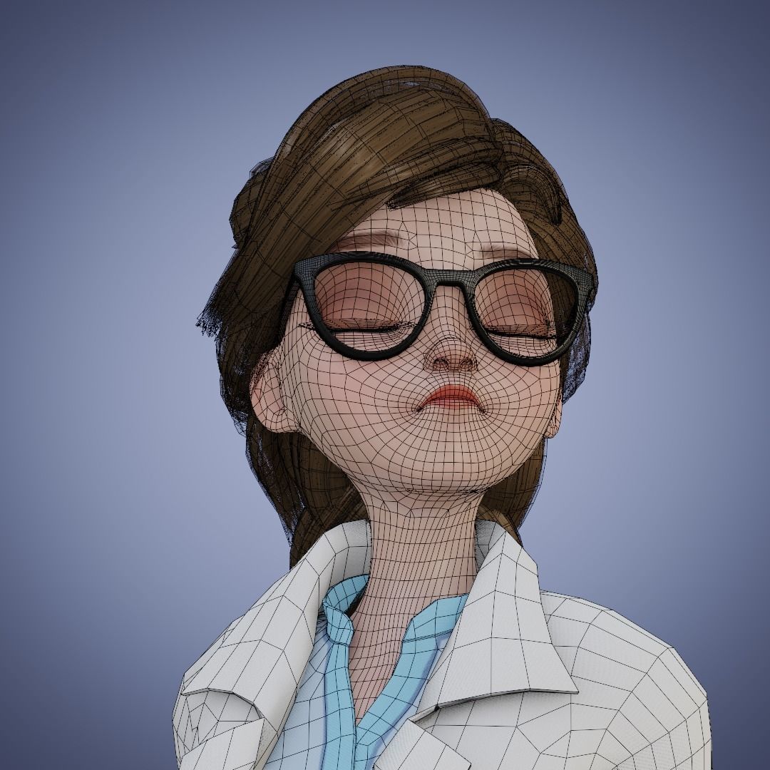 Girl Collection 3D Cartoon Rigging _15