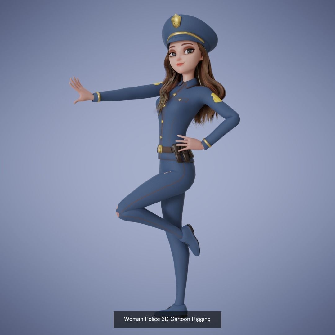 Girl Collection 3D Cartoon Rigging _16