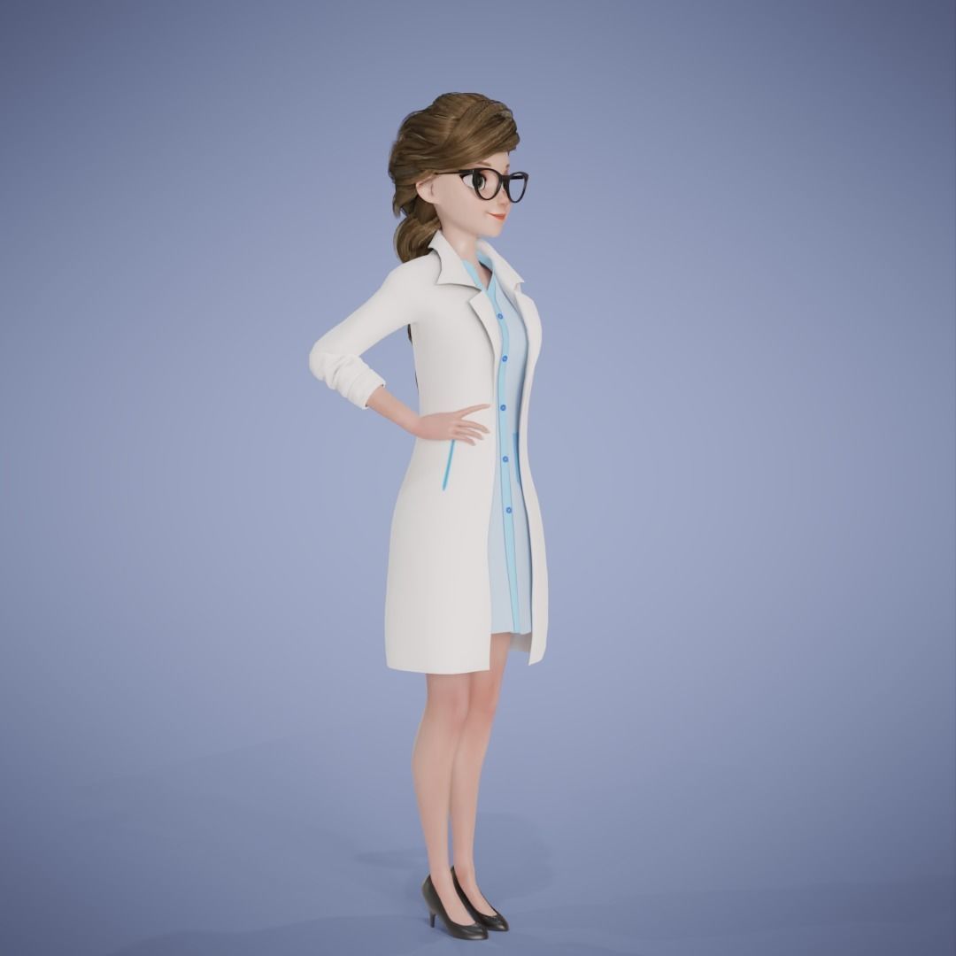 Girl Collection 3D Cartoon Rigging _5