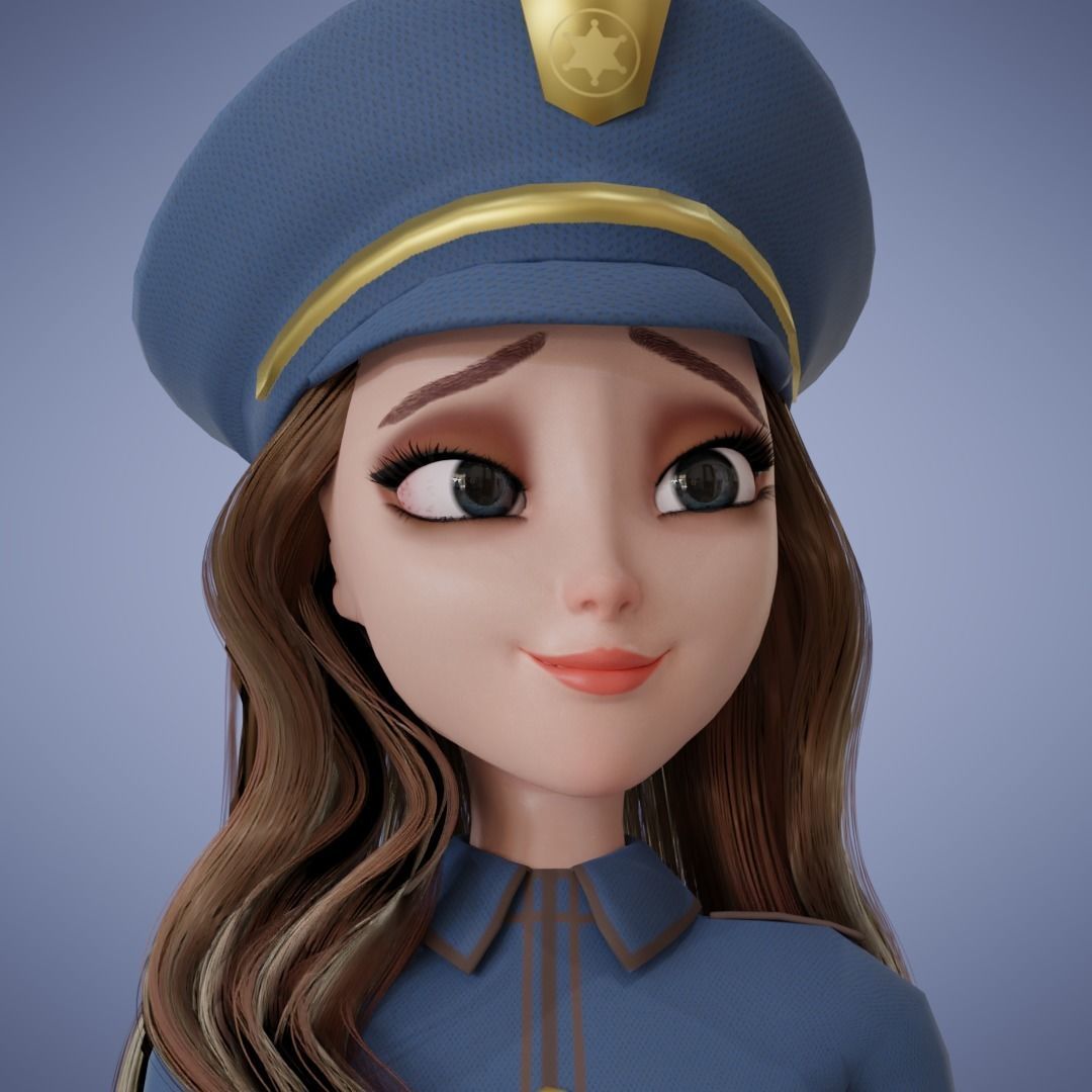 Girl Collection 3D Cartoon Rigging _21