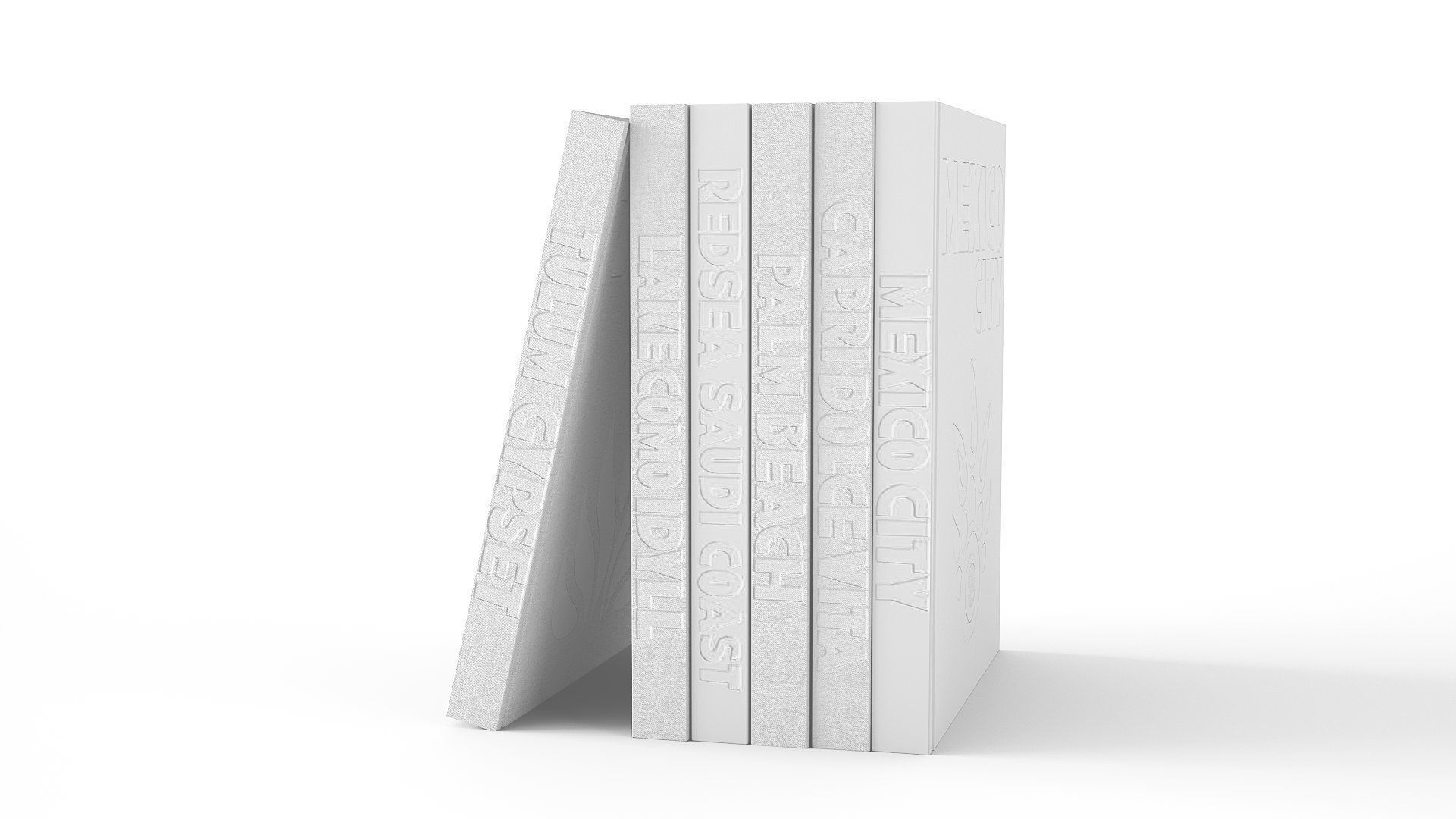encyclopedia of assouline coffetable books travel pastel 3D model