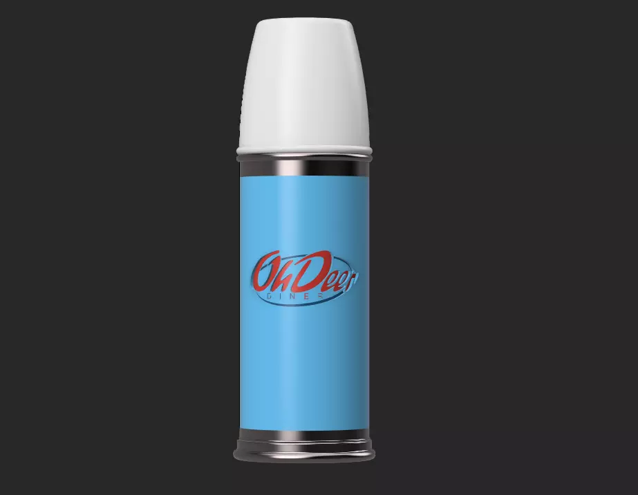 Alan Wake II - Oh Deer diner coffee thermos 3D print model