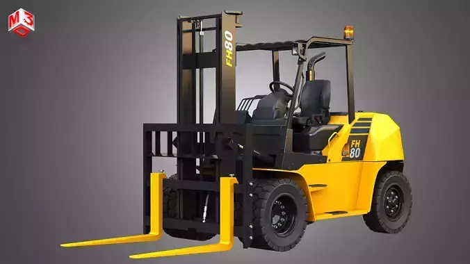FH7080 IC Pneumatic Forklift 3D model