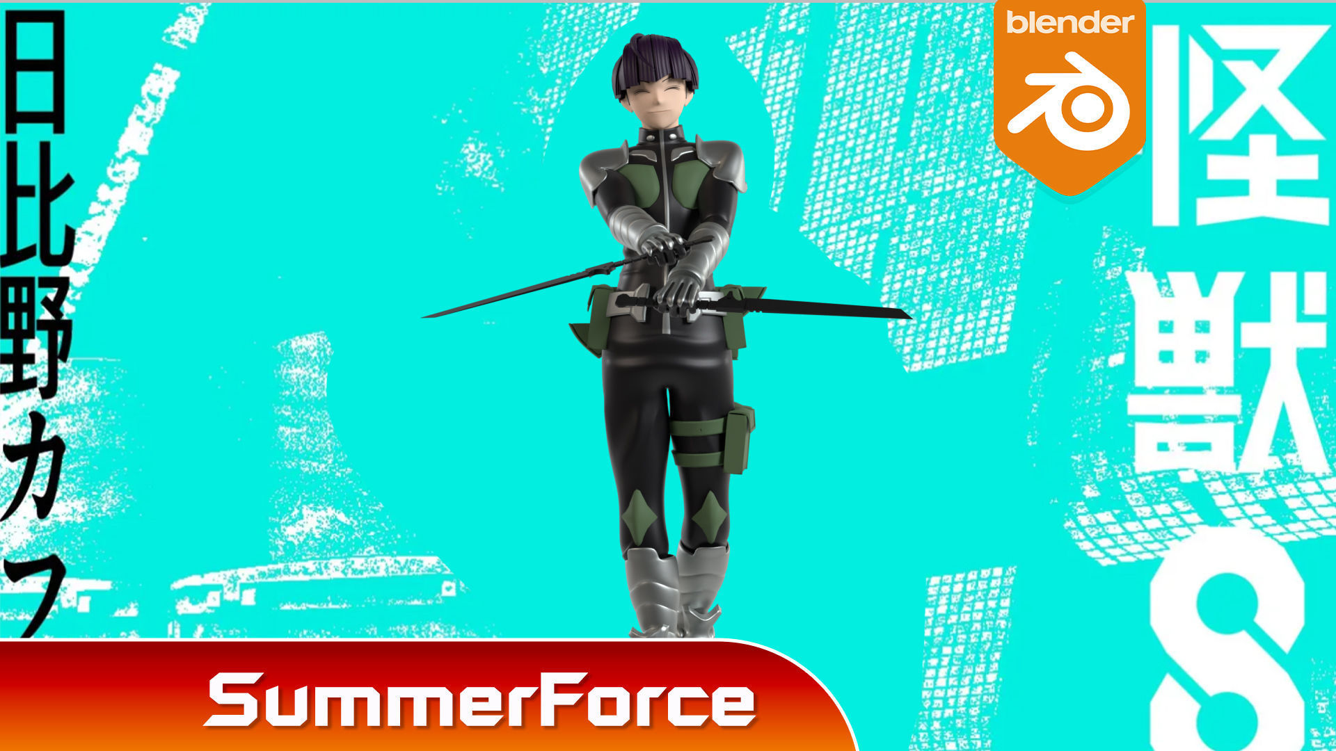 Soshiro Hoshina - Kaiju no8 3D model_2