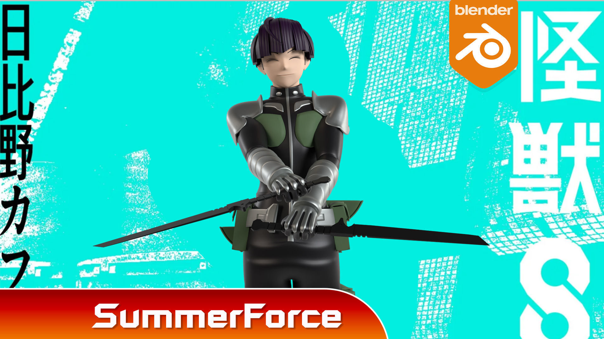 Soshiro Hoshina - Kaiju no8 3D model_1