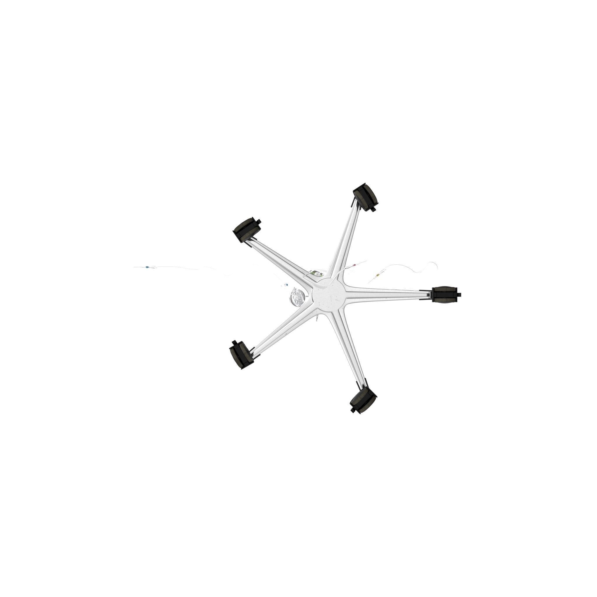 Medical IV Drip Stand Low-poly 3D model_15