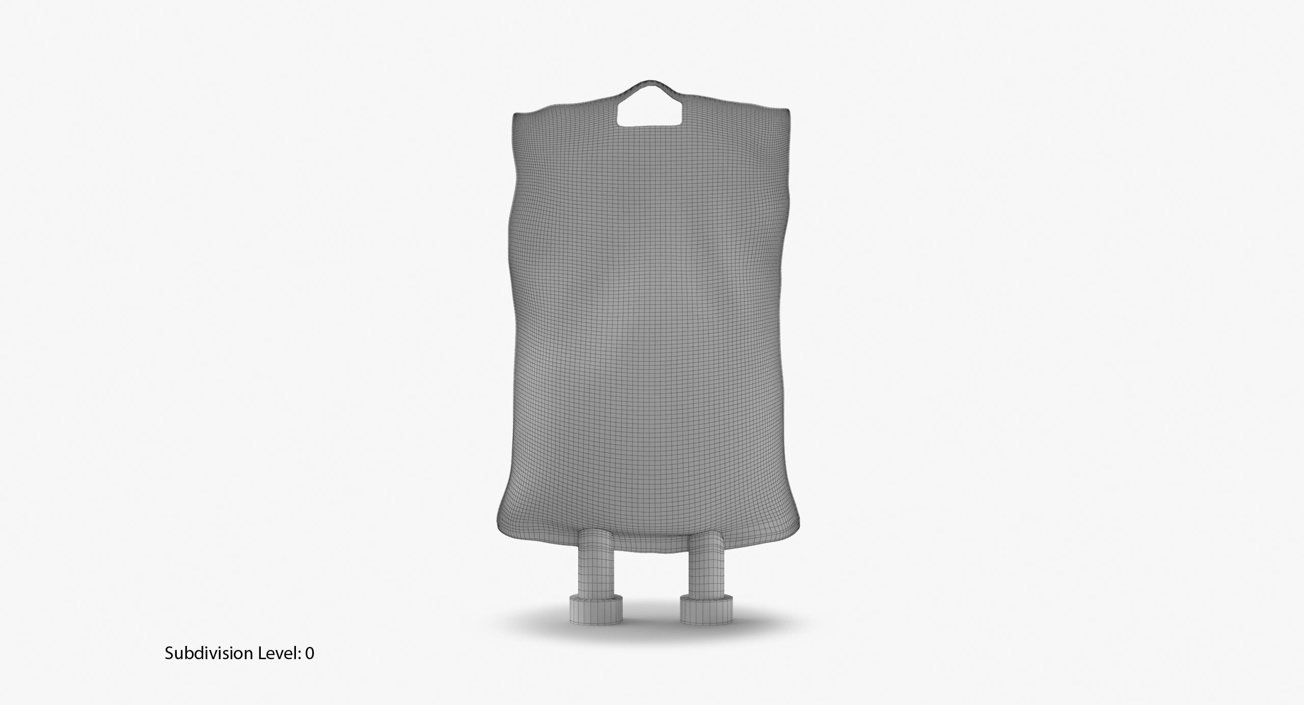 IV bag 250ml Low-poly 3D model_14
