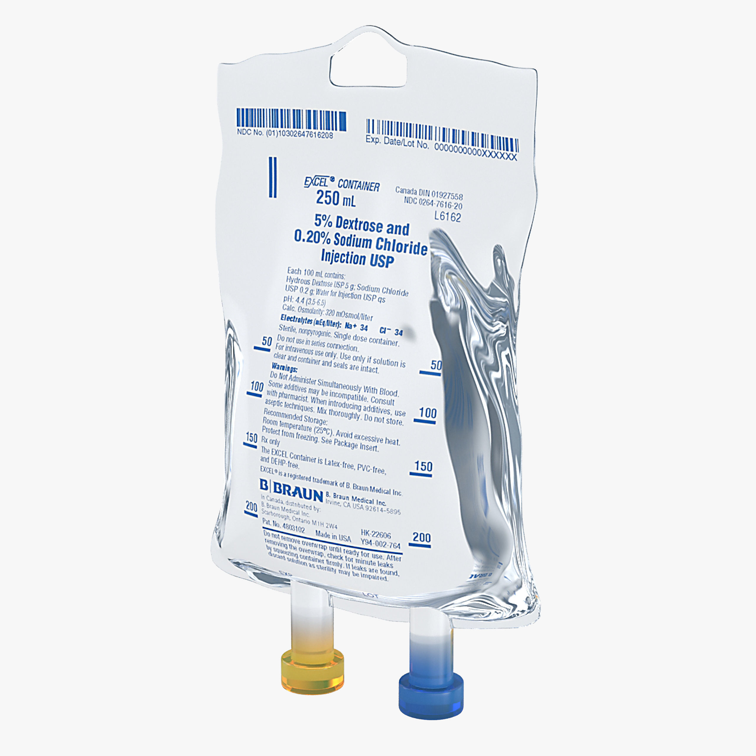 IV bag 250ml Low-poly 3D model_20