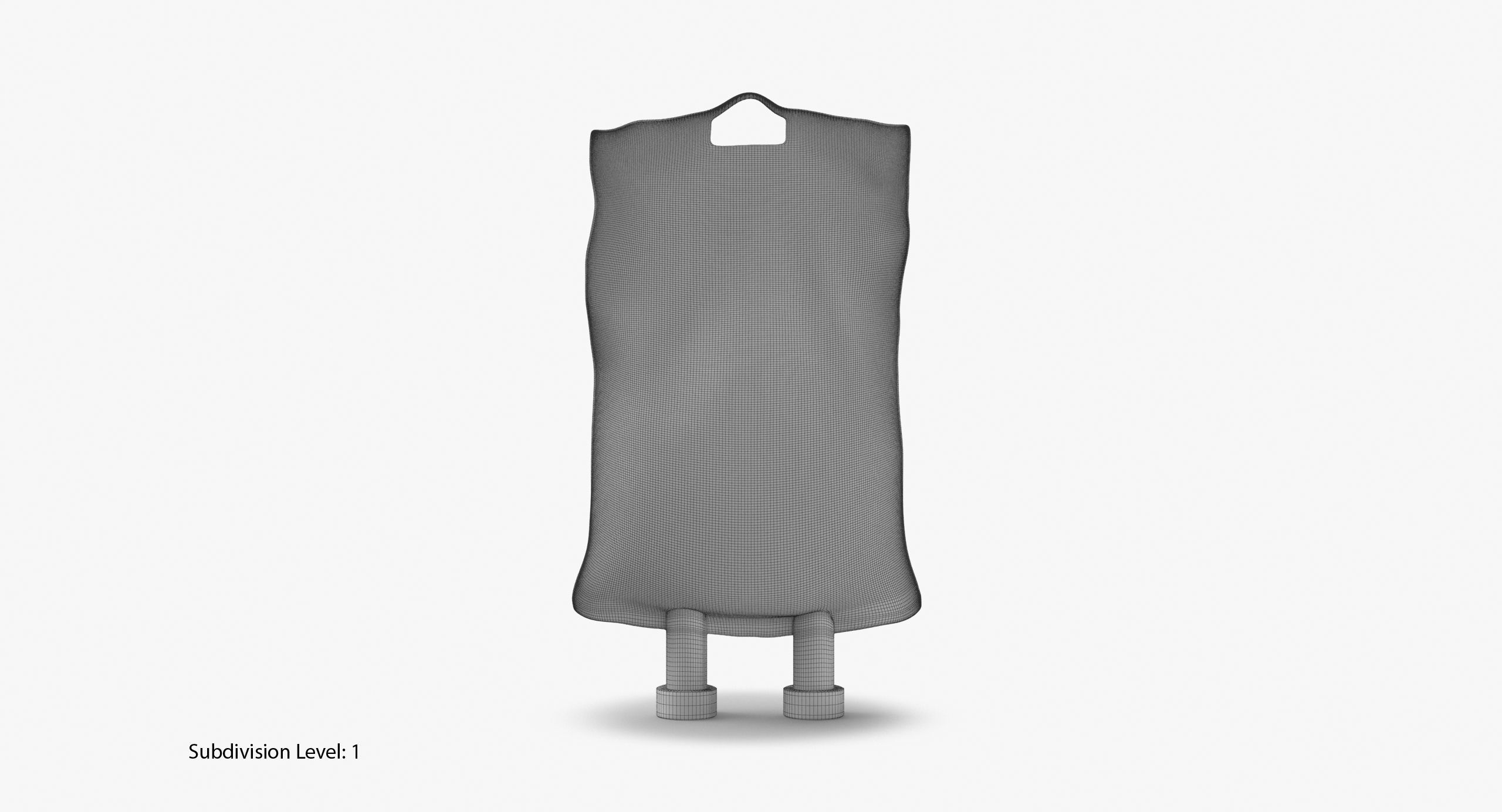 IV bag 250ml Low-poly 3D model_15