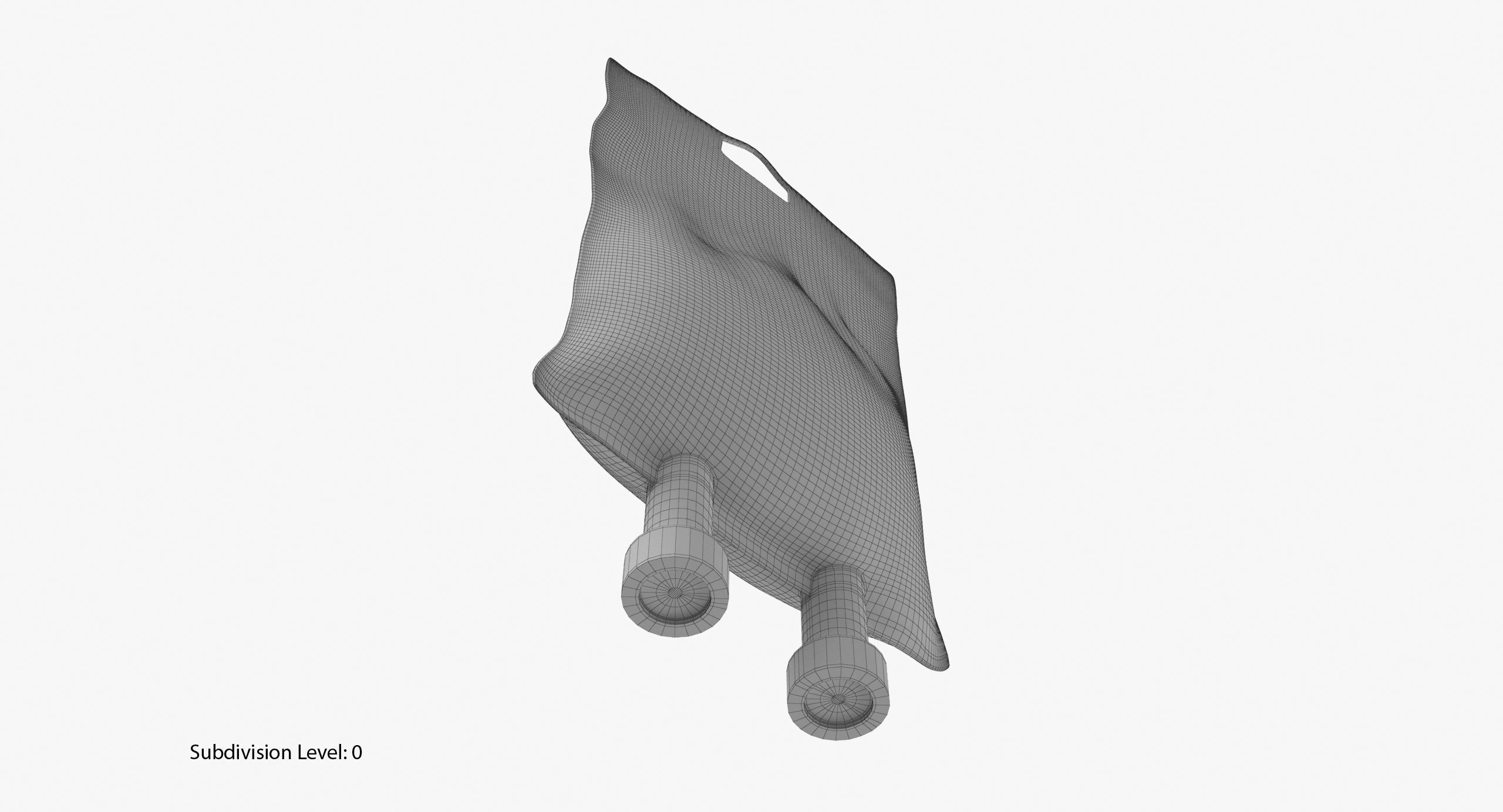IV bag 250ml Low-poly 3D model_18