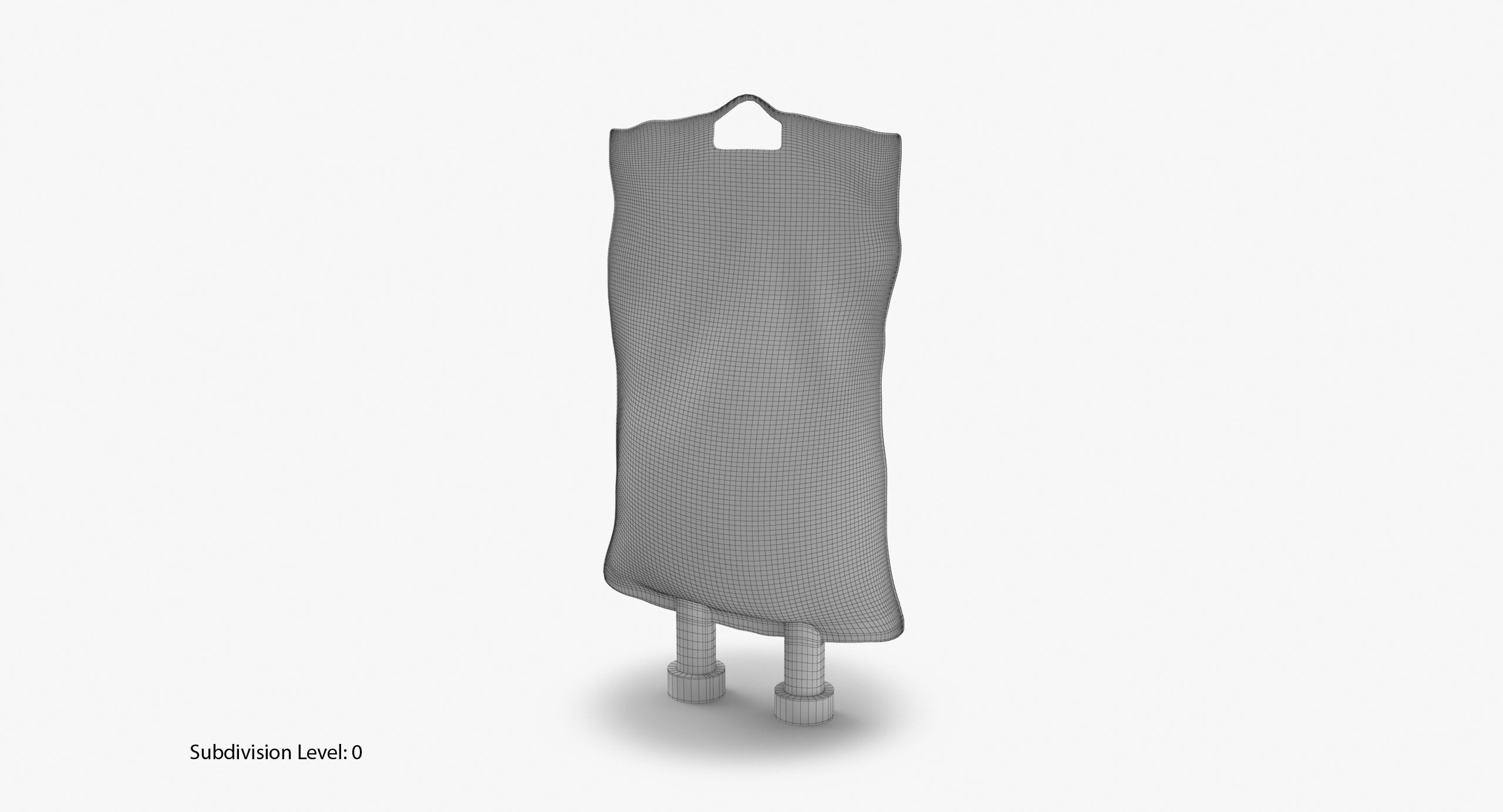 IV bag 250ml Low-poly 3D model_12
