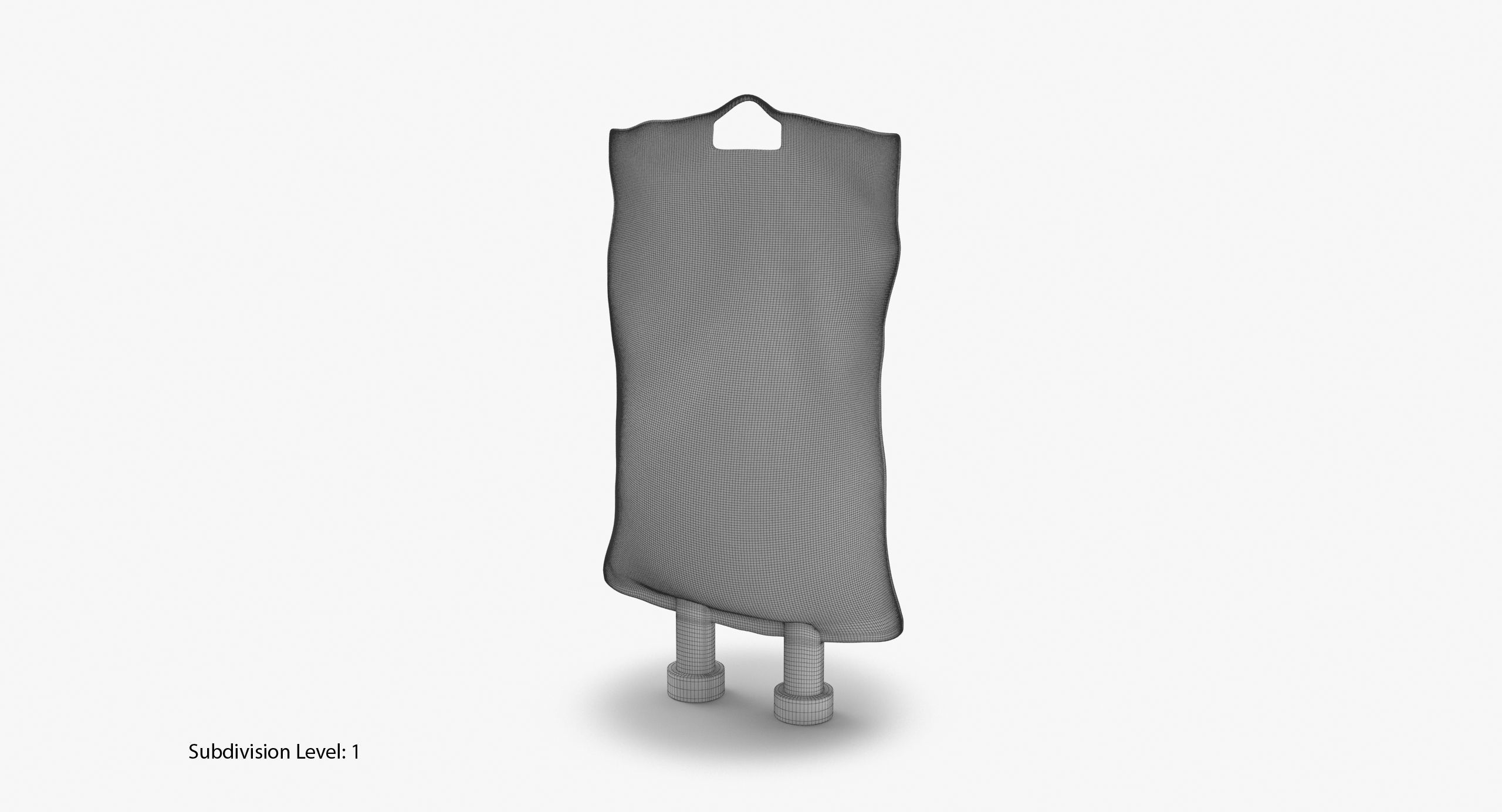 IV bag 250ml Low-poly 3D model_13