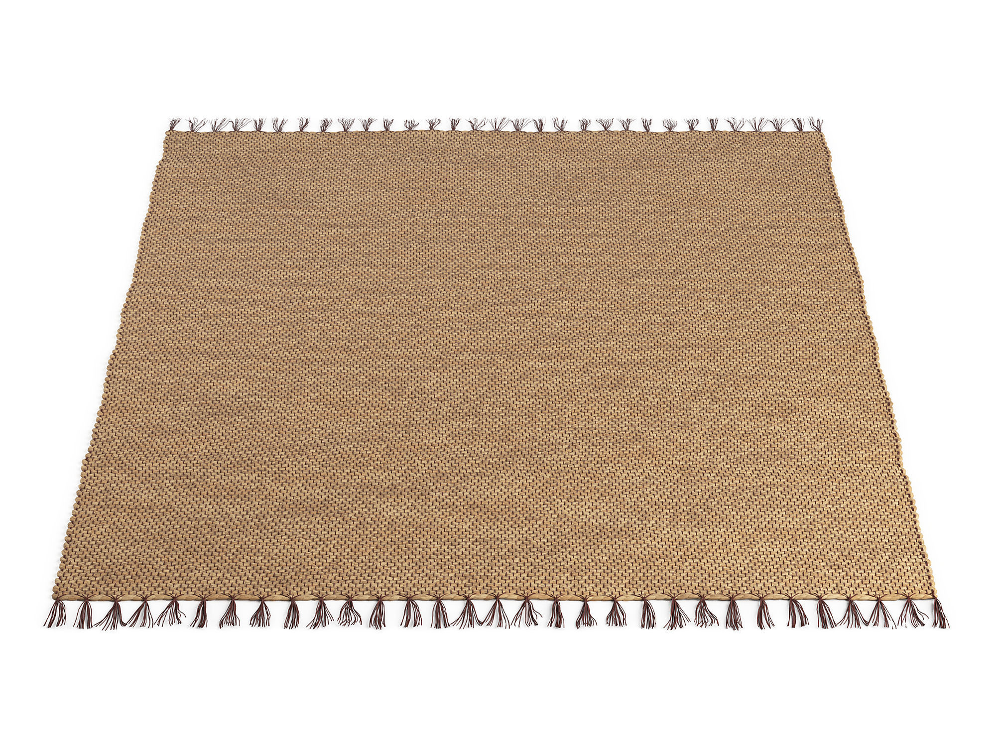 Willow Water Hyacinth Rug 215x150cm RendezVousDeco 3D model_3