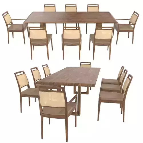 ALANA CANED SIDE CHAIR logan table  