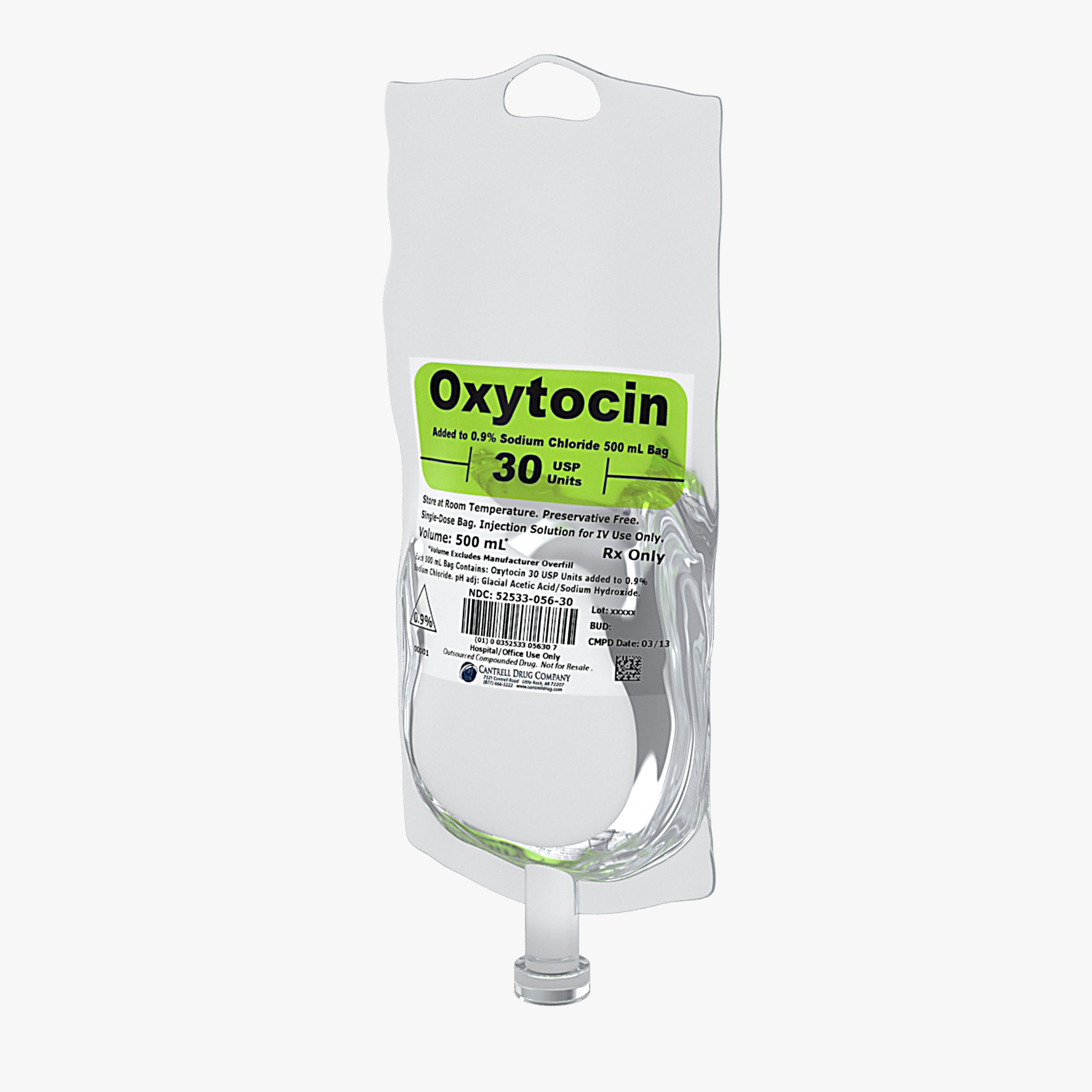 IV bag 500ml Low-poly 3D model_20