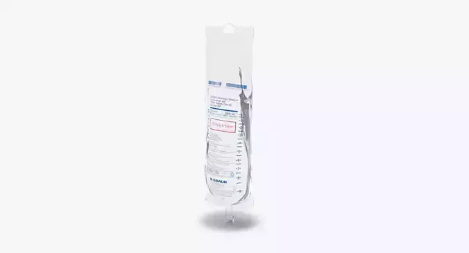 IV bag 1000ml Low-poly 3D model