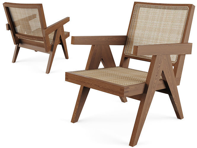 Easy Chair by Pierre Jeanneret 3D model