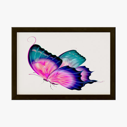 Wall Painting Low-poly 3D model