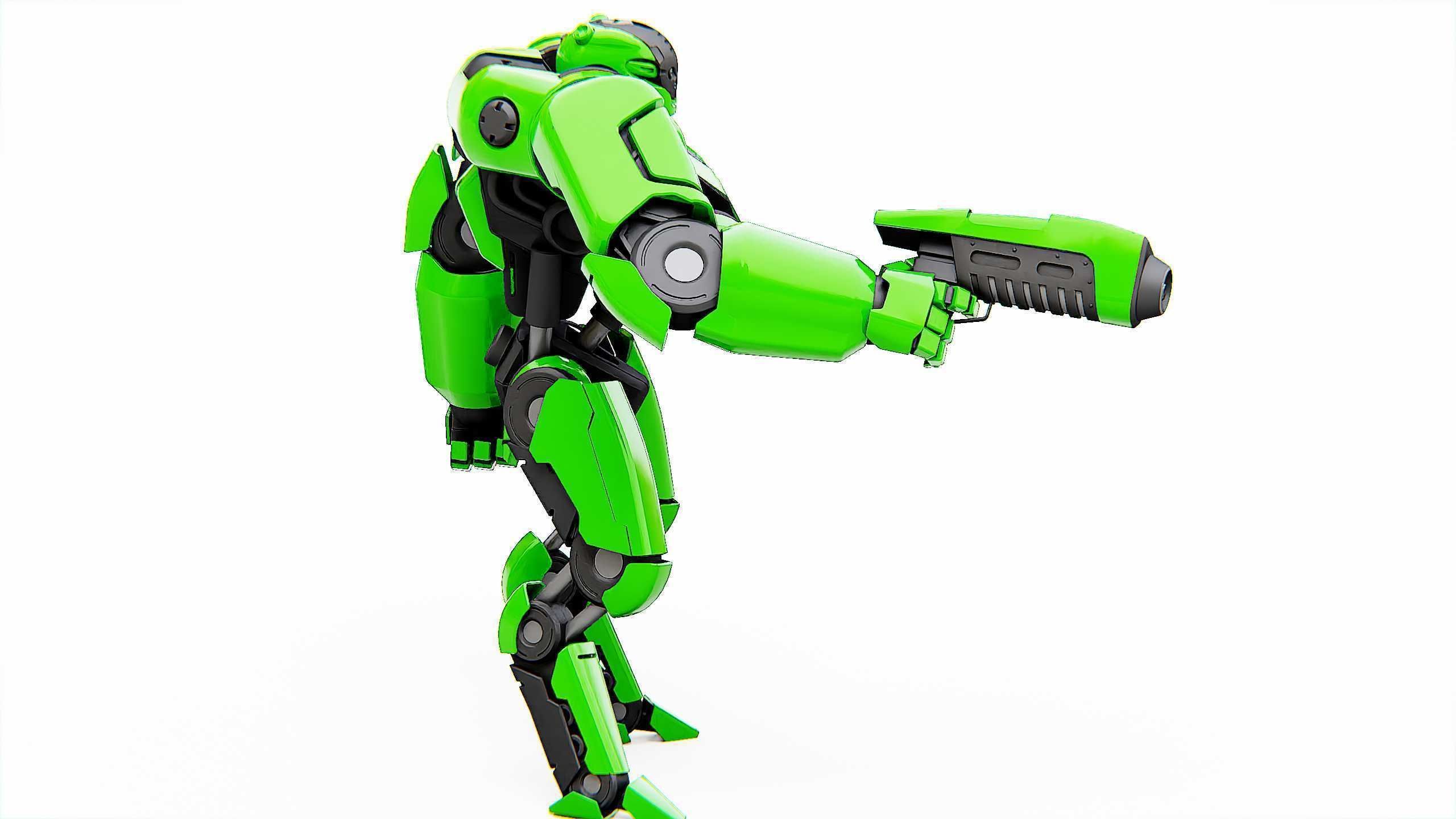 BATTLE DROID SYRIOS Rigged for Unreal Engine - Unity - MIXAMO 3D model_7