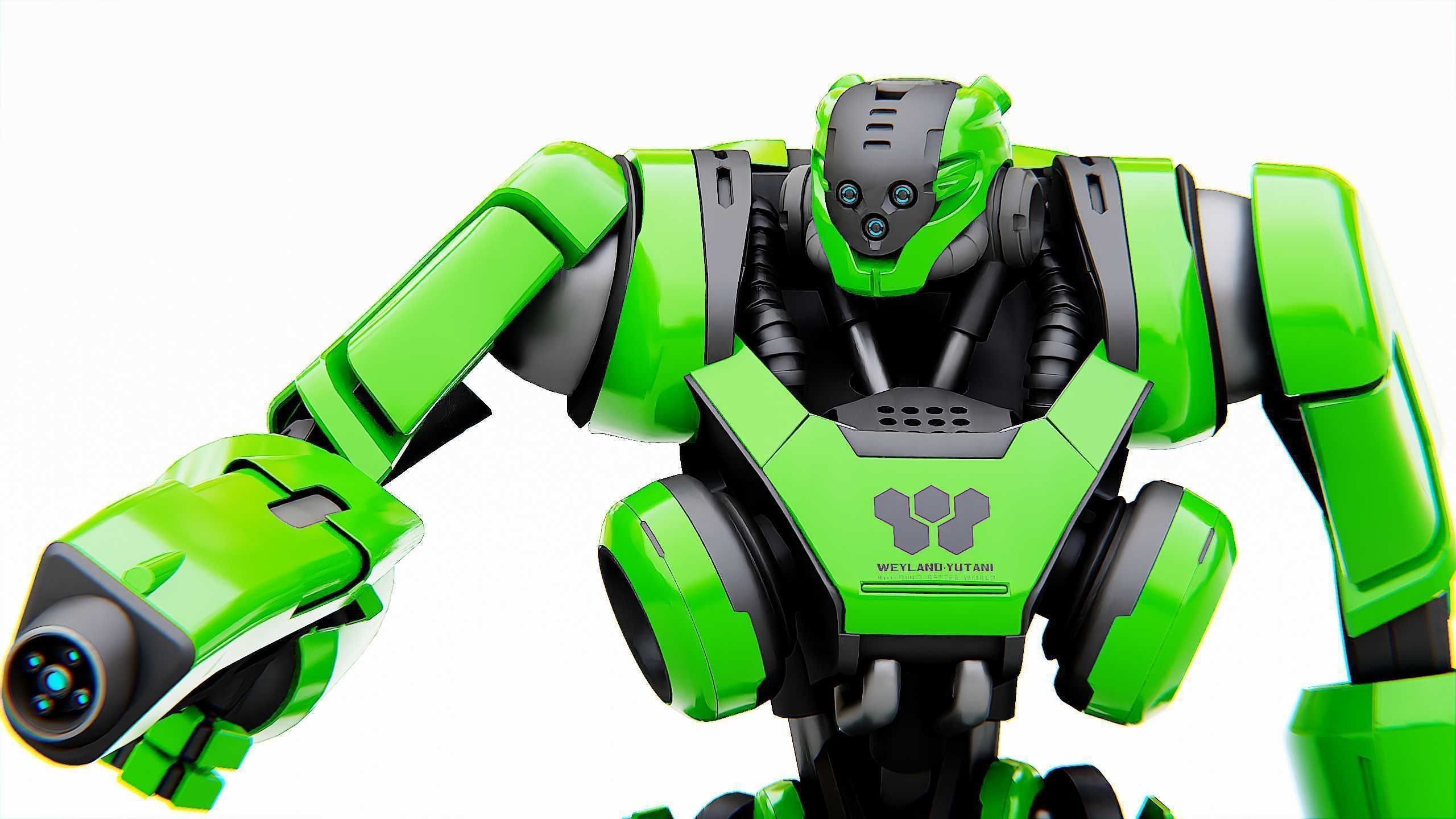 BATTLE DROID SYRIOS Rigged for Unreal Engine - Unity - MIXAMO 3D model_23